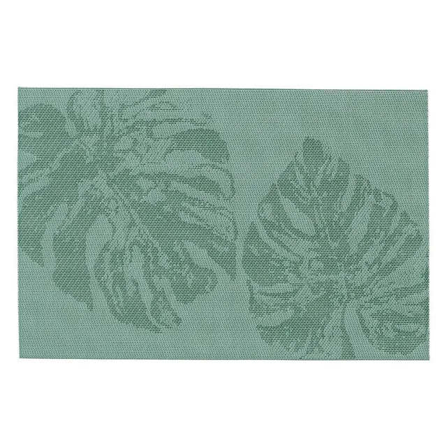 zeller-present-table-platzset-monstera-blatt-kunststoff-gr-n image 1