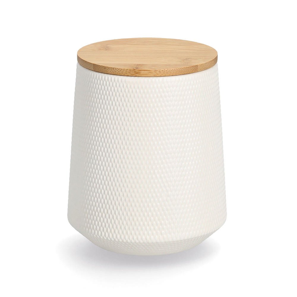 zeller-k-che-vorratsdose-bambusdeckel-1080-ml-keramikdose image 1