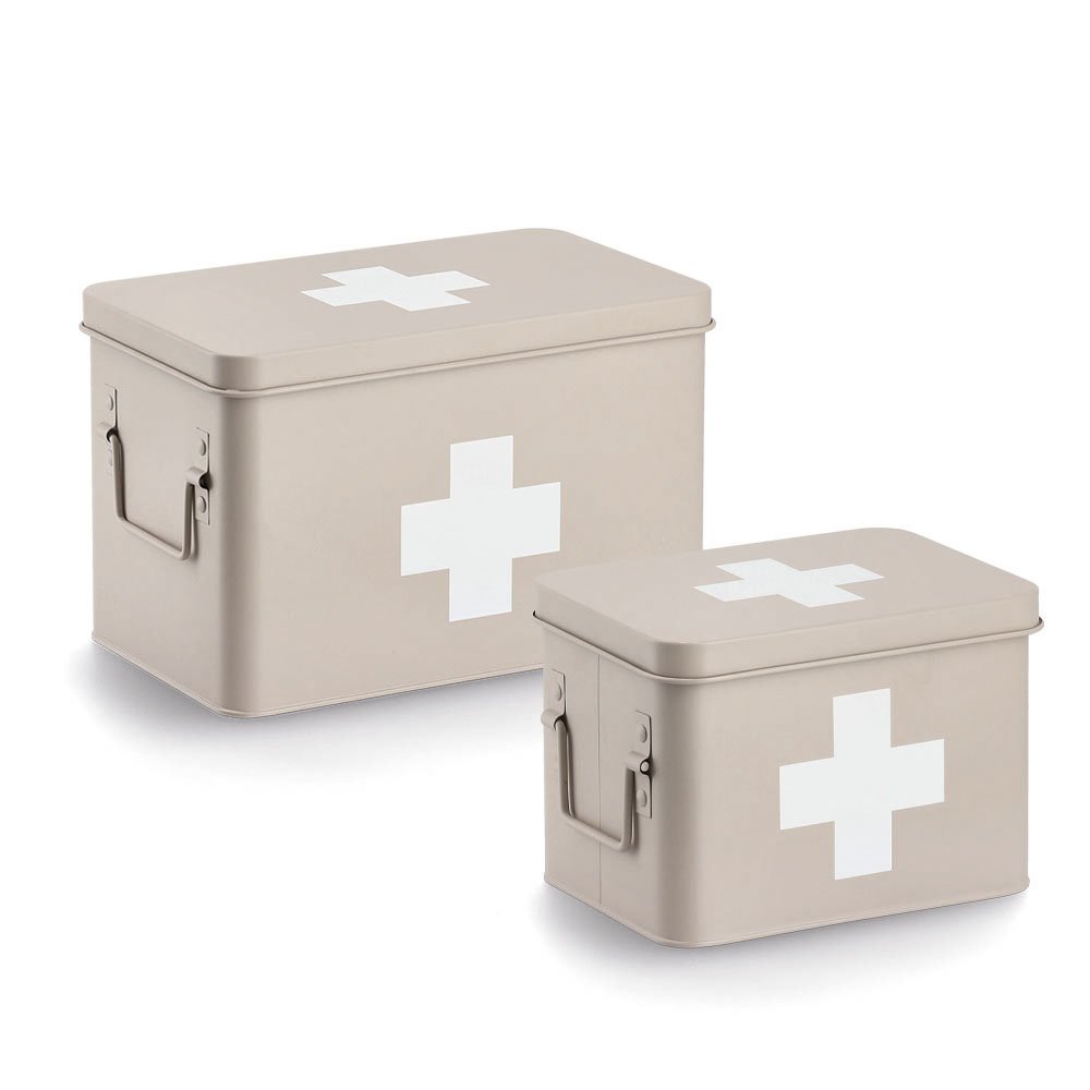 zeller-present-home-living-medizinbox-metall-beige-mit-deckel image 4
