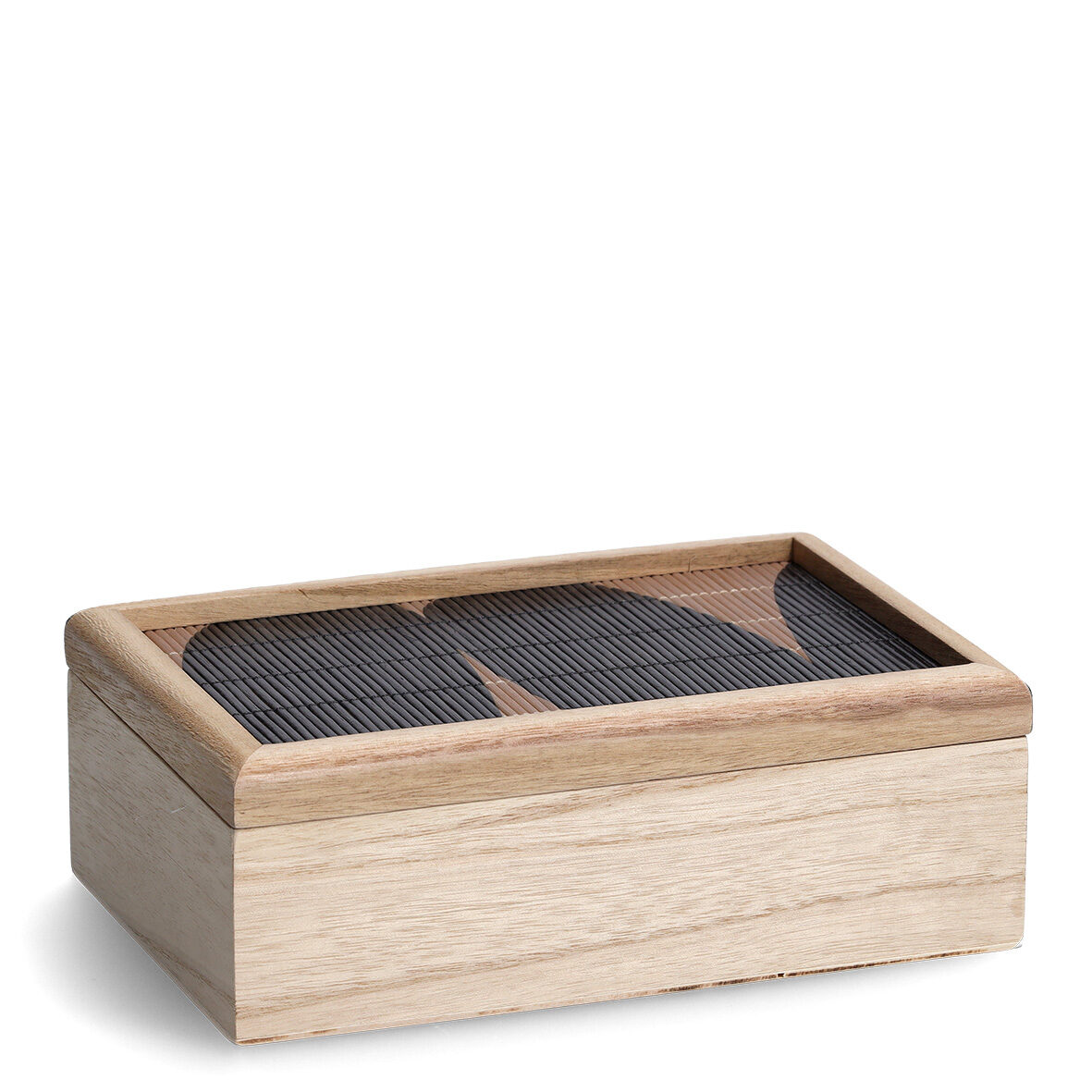 zeller-present-black-mosaic-aufbewahrungsbox-holz-deckel image 1
