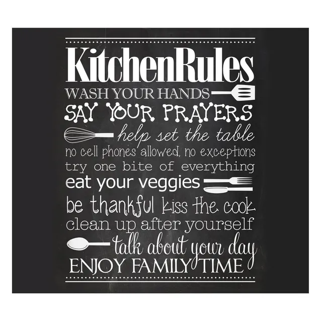 zeller-present-herdabdeckung-kitchen-rules-glas image 1