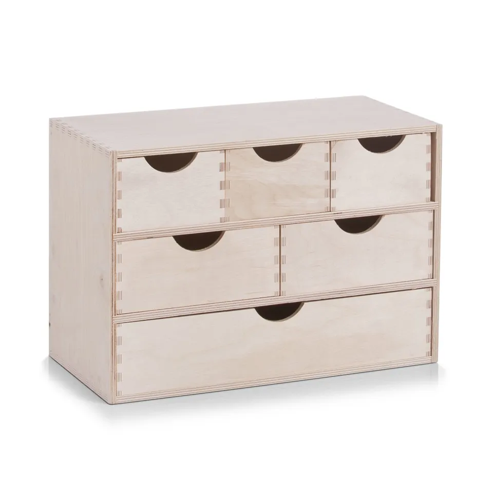 zeller-present-home-living-schubladenelement-6er-birke-holz image 1