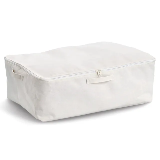 zeller-present-home-aufbewahrungsbox-polyester-creme-rei-verschluss image 1