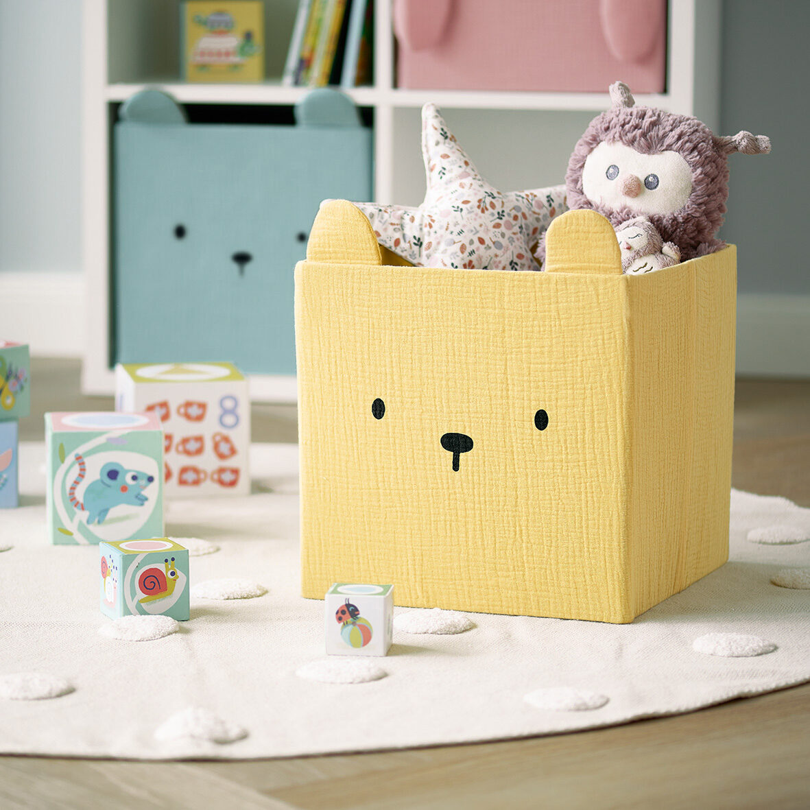 zeller-present-kids-aufbewahrungsbox-b-r-musselin-gelb image 5