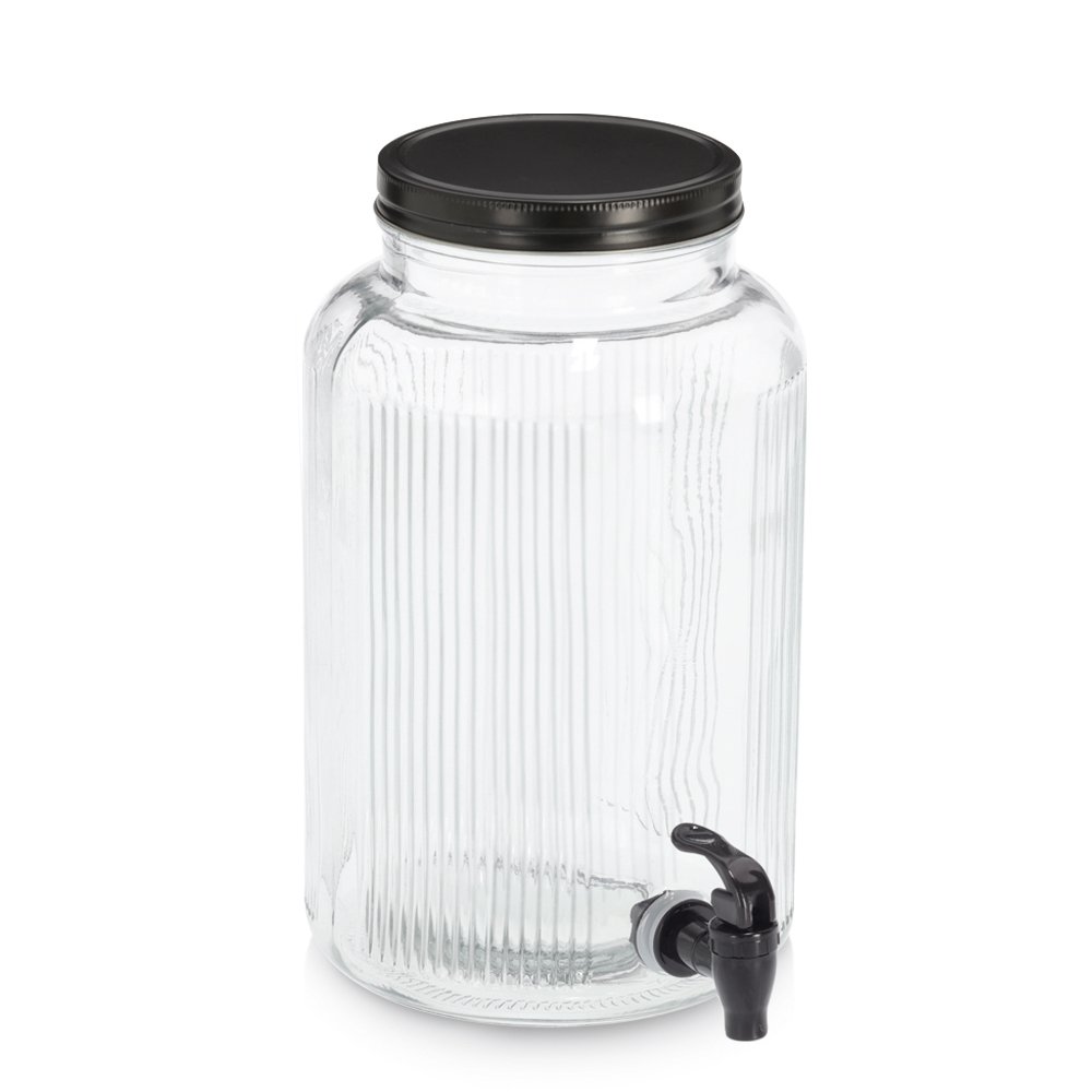 zeller-present-k-che-getr-nkespender-3900-ml-glas-riffeloptik image 1