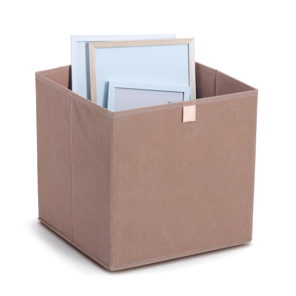 zeller-present-home-living-aufbewahrungsbox-vlies-mocca-faltbar image 4