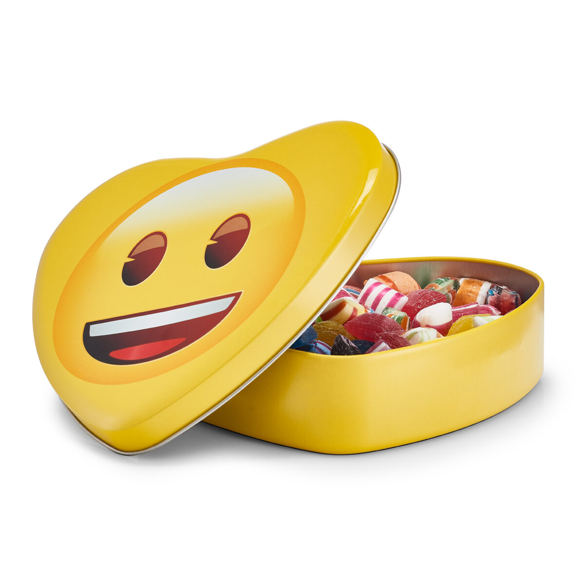 zeller-present-smiley-herzdose-metallbox-gelb-herzform image 2
