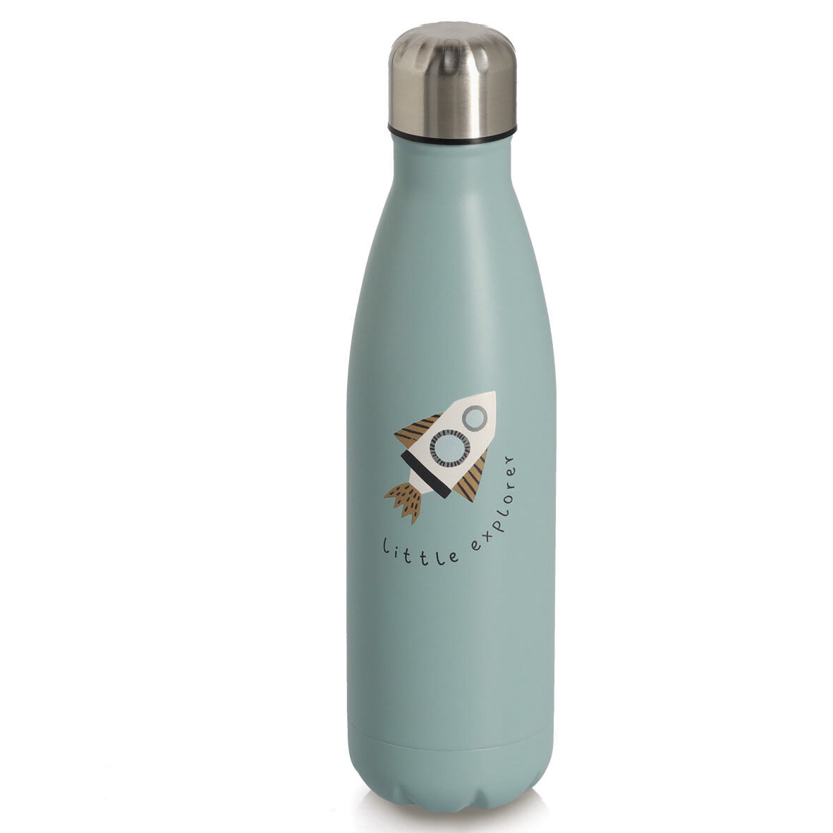zeller-k-che-trinkflasche-rocket-500-ml-edelstahl-petrol image 1