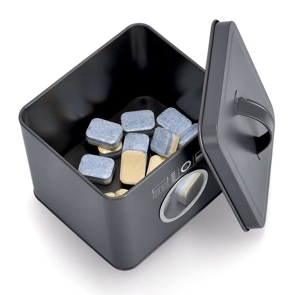 zeller-present-home-waschpulver-box-metall-anthrazit-deckel image 2