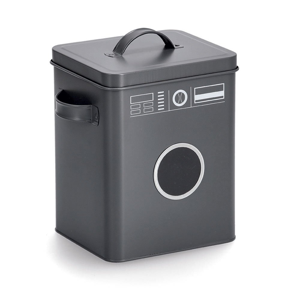 zeller-present-home-living-waschpulver-box-metall-anthrazit image 1