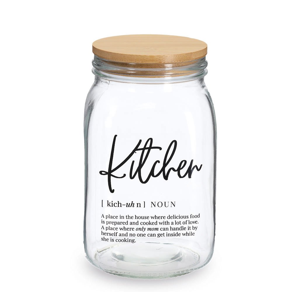 zeller-present-k-che-vorratsglas-kitchen-1400-ml-bambusdeckel image 1
