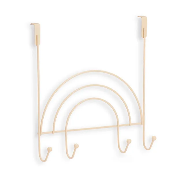 zeller-present-rainbow-t-rh-nger-metall-beige-4-haken image 1