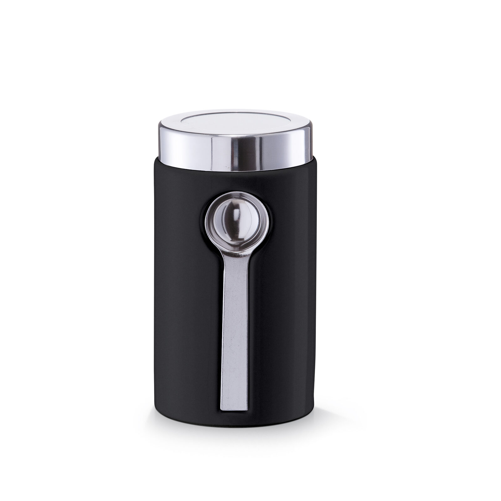zeller-present-k-che-vorratsdose-mit-l-ffel-keramik-schwarz image 1