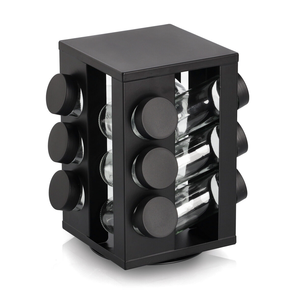 zeller-k-che-gew-rzrondell-12-gl-ser-90-ml-schwarz-metall image 1