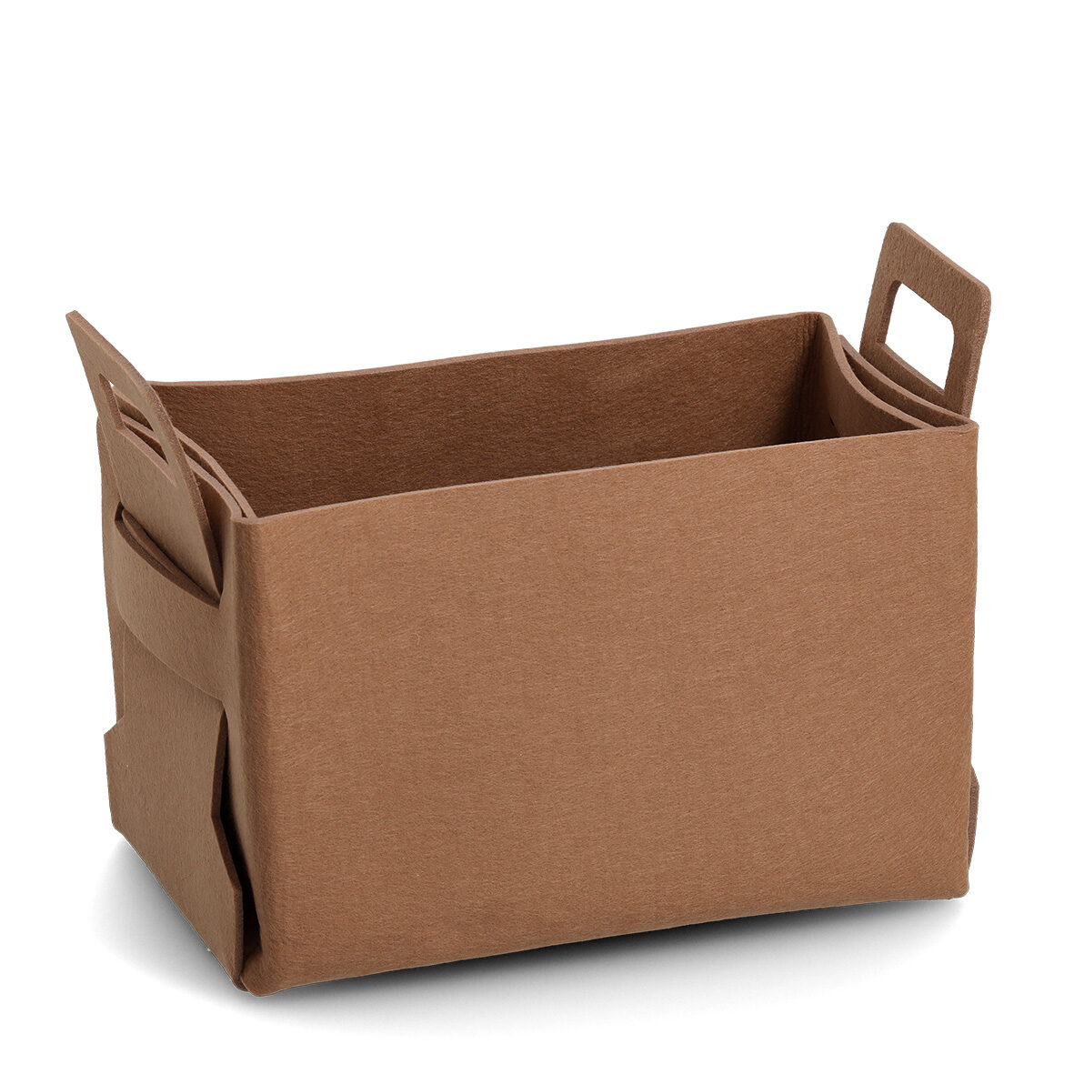 zeller-present-aufbewahrungskorb-filz-cognac-gro image 1