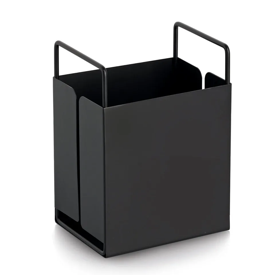 zeller-present-home-living-utensilienhalter-metall-schwarz image 1