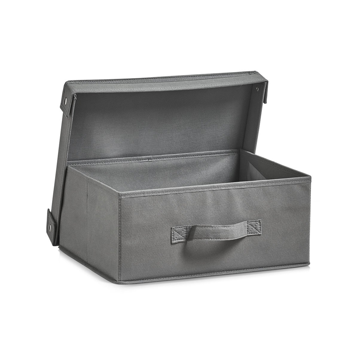 zeller-present-k-che-aufbewahrungsbox-mit-deckel-vlies-grau image 2