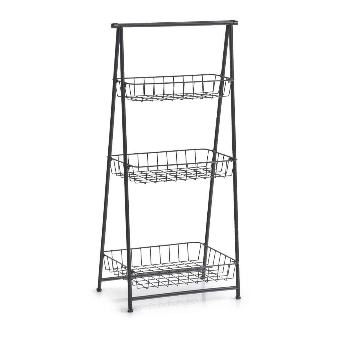 zeller-present-home-living-standregal-3-lagig-metall-schwarz image 1