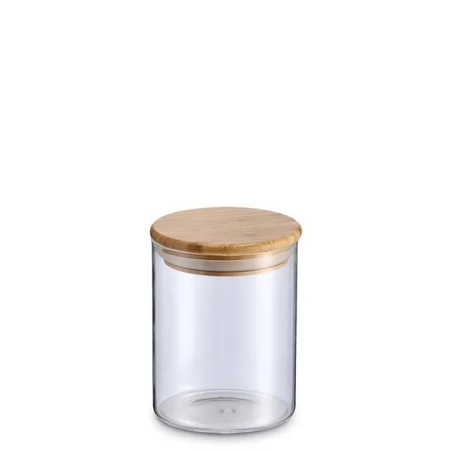 zeller-present-k-che-vorratsglas-mit-bambusdeckel-750-ml-glas image 1
