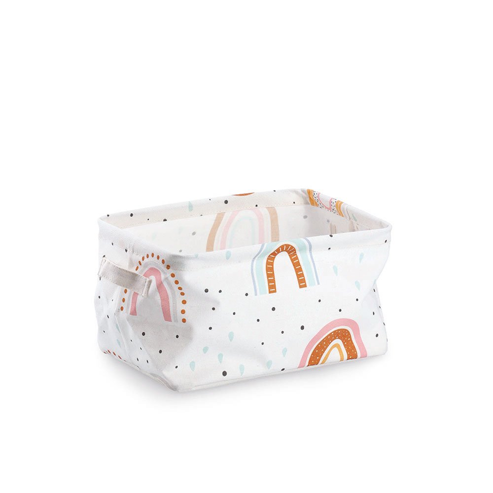 zeller-present-kids-aufbewahrungskorb-rainbow-canvas image 1