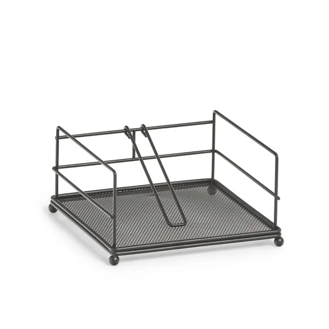 zeller-present-table-serviettenhalter-metall-schwarz-industrial image 1