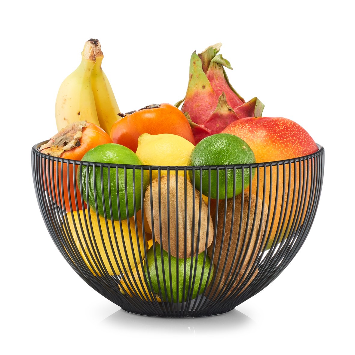 zeller-present-k-che-obstkorb-schwarz-metall-fruchtkorb image 2