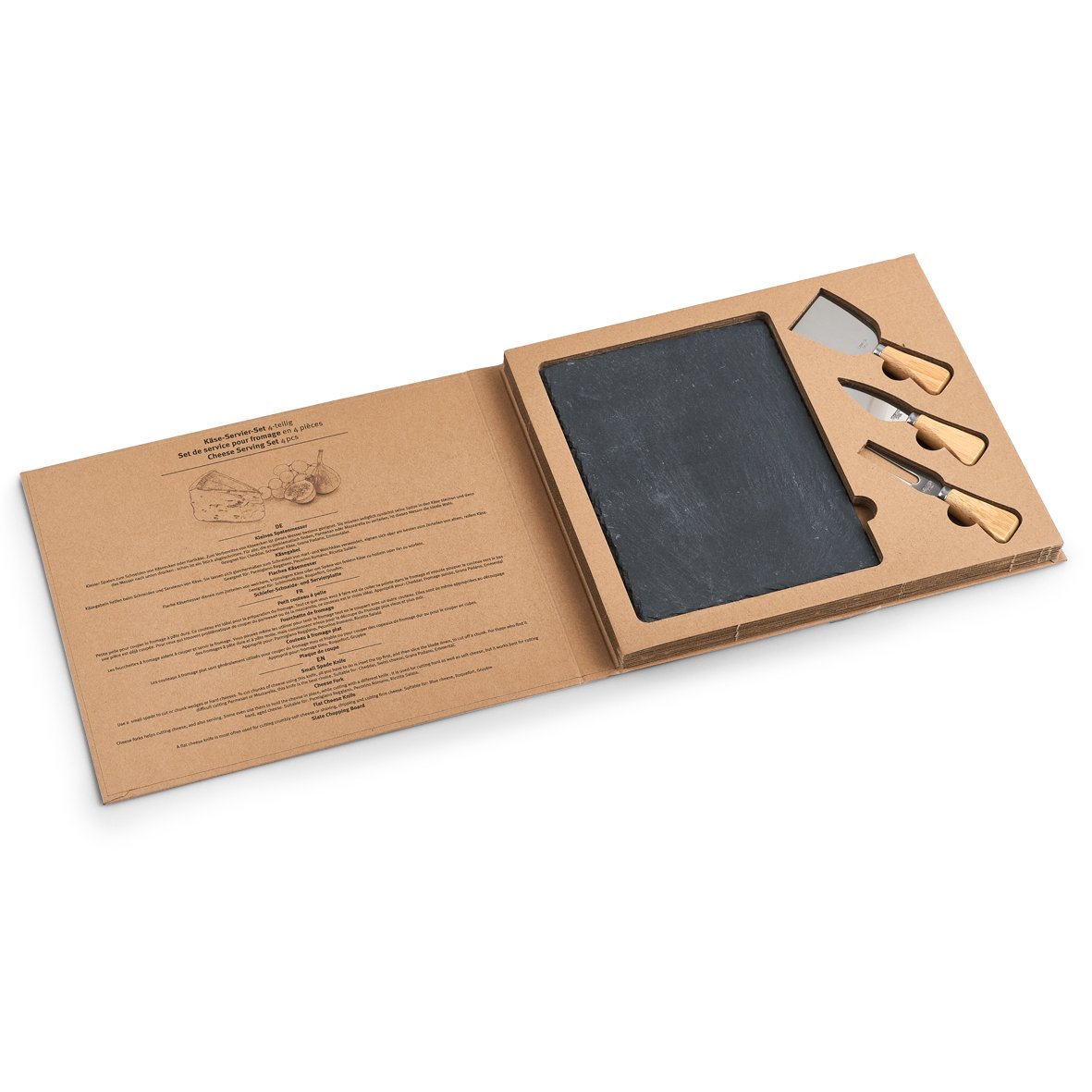 zeller-present-k-che-k-se-servier-set-4-tlg-schiefer-servierplatte image 6