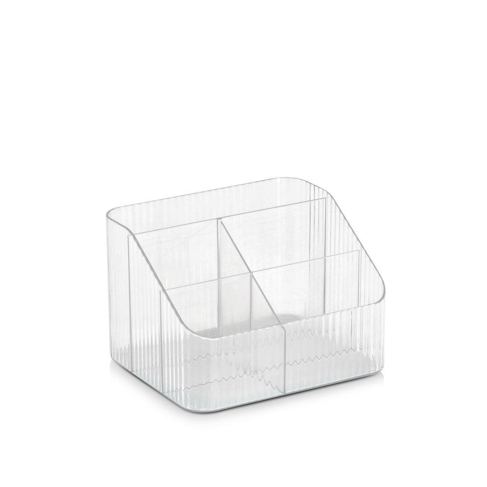 zeller-present-utensilien-organizer-5-f-cher-klar-kunststoff image 1
