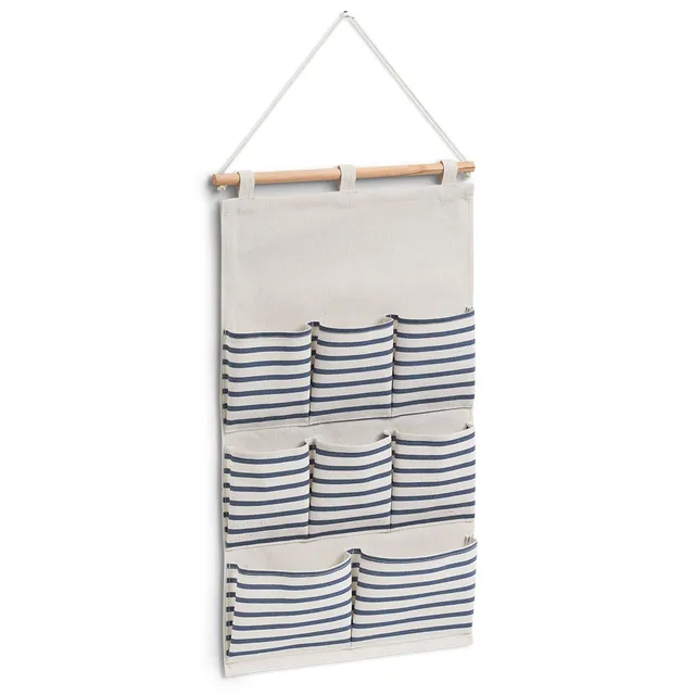 zeller-present-home-living-h-nge-aufbewahrung-stripes-8-f-cher image 1