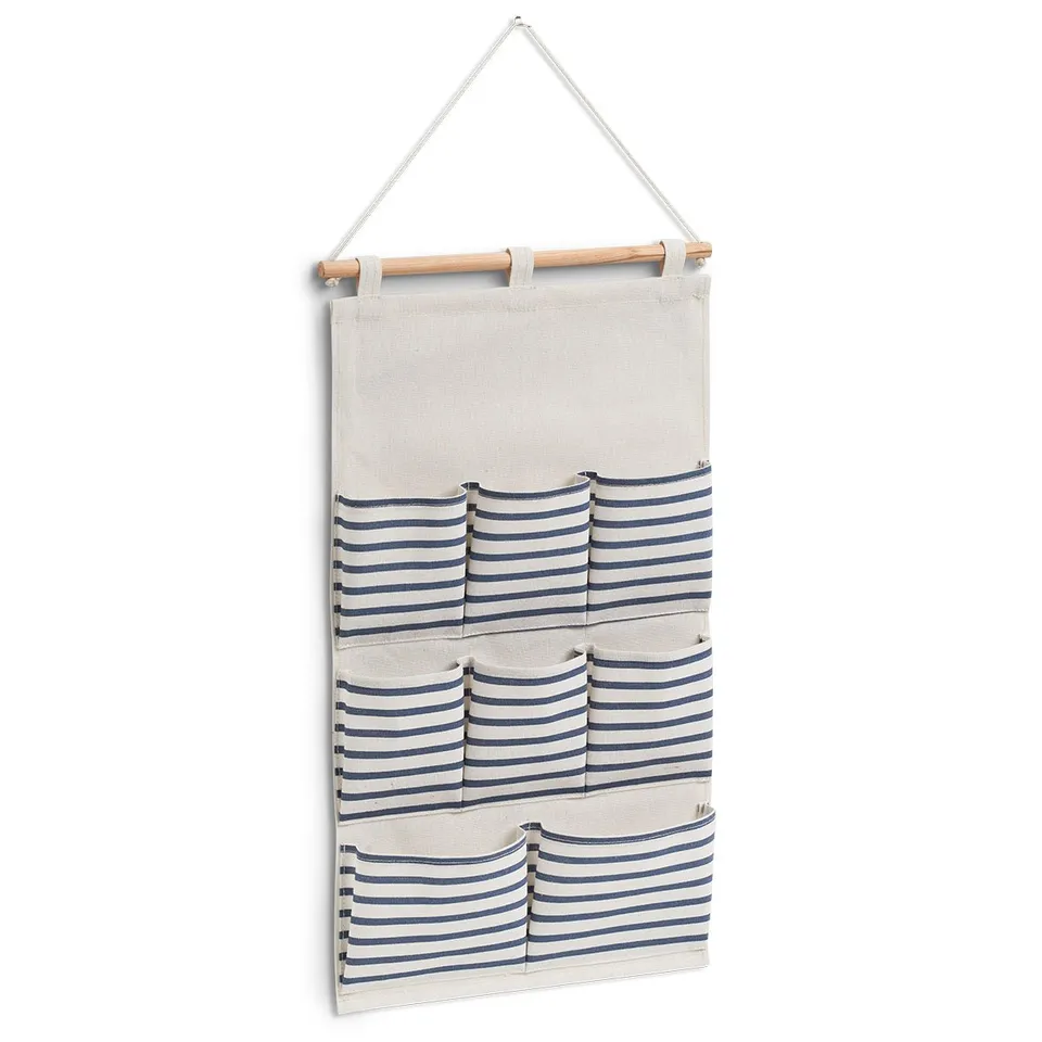 zeller-present-home-living-h-nge-aufbewahrung-stripes-8-f-cher image 1