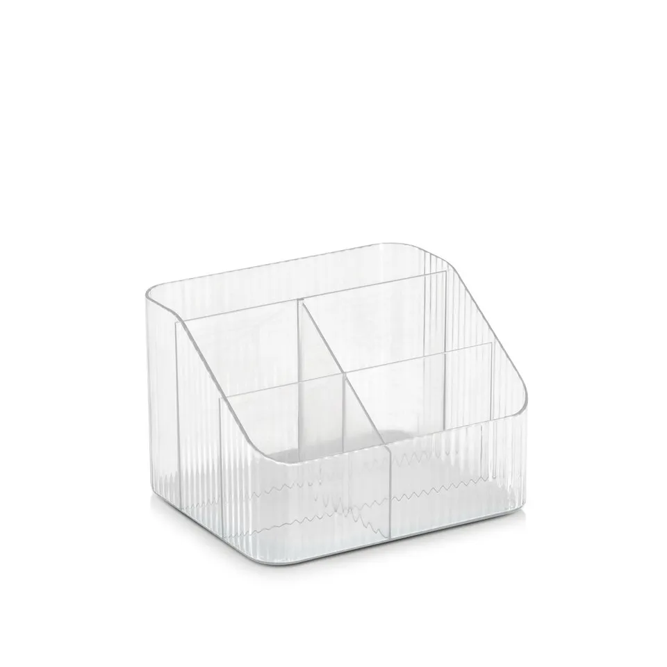 zeller-present-utensilien-organizer-5-f-cher-klar-kunststoff image 1