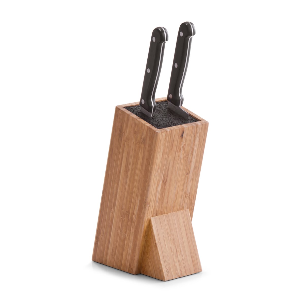 zeller-present-k-che-messerblock-bambus-borsteneinsatz-leer image 1