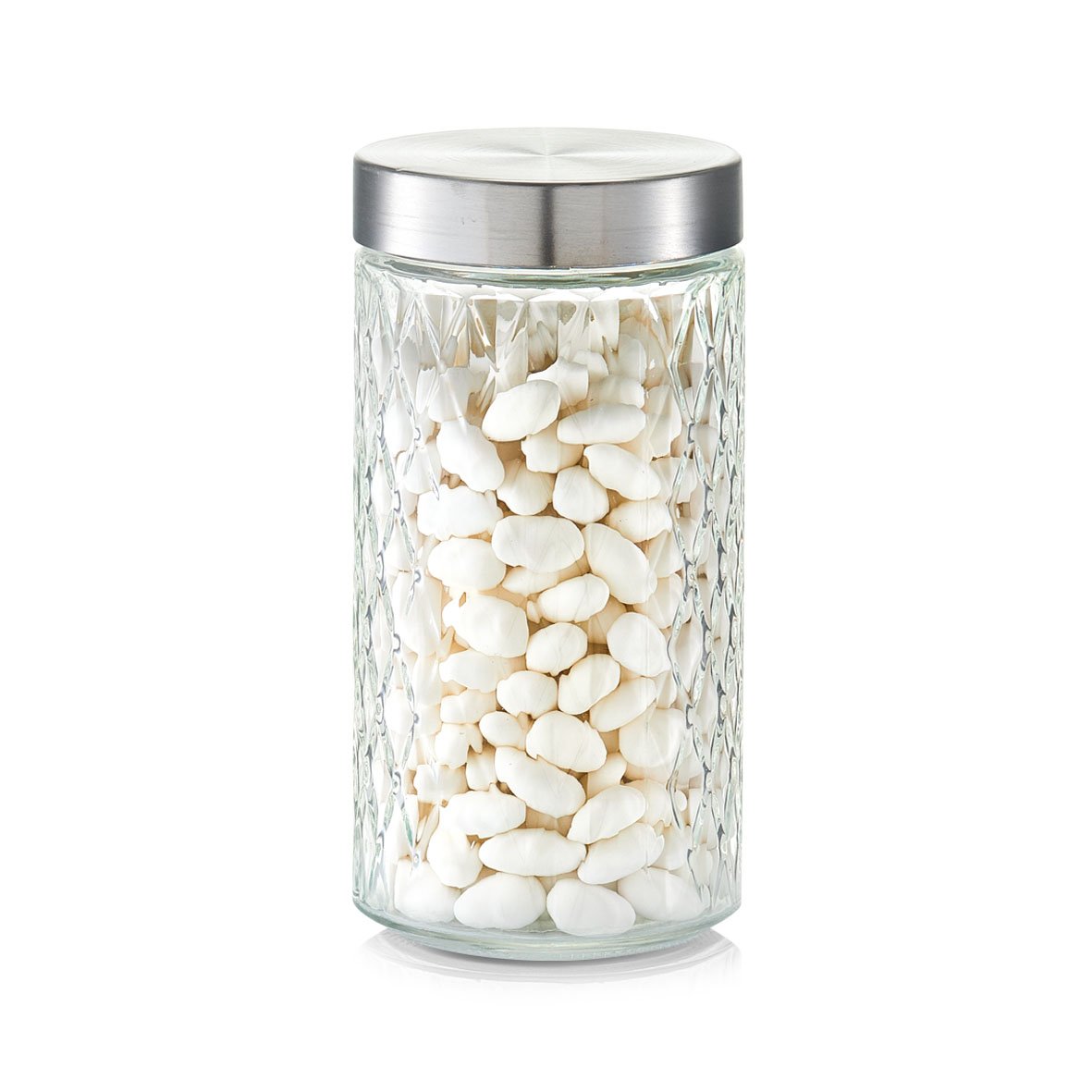zeller-present-k-che-vorratsglas-raute-1500-ml-mit-metalldeckel image 2