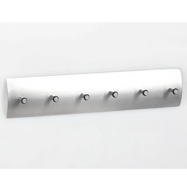 zeller-present-home-living-schl-sselboard-edelstahl-6-haken image 1