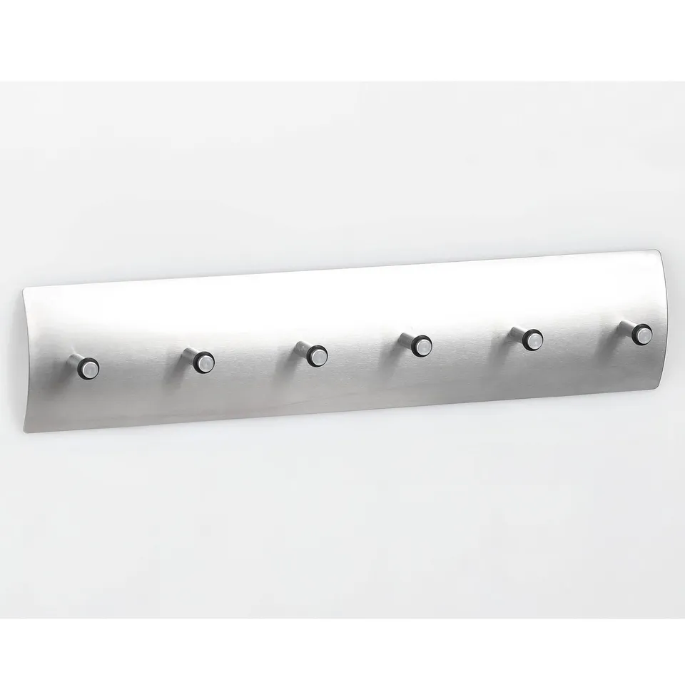 zeller-present-home-living-schl-sselboard-edelstahl-6-haken image 1