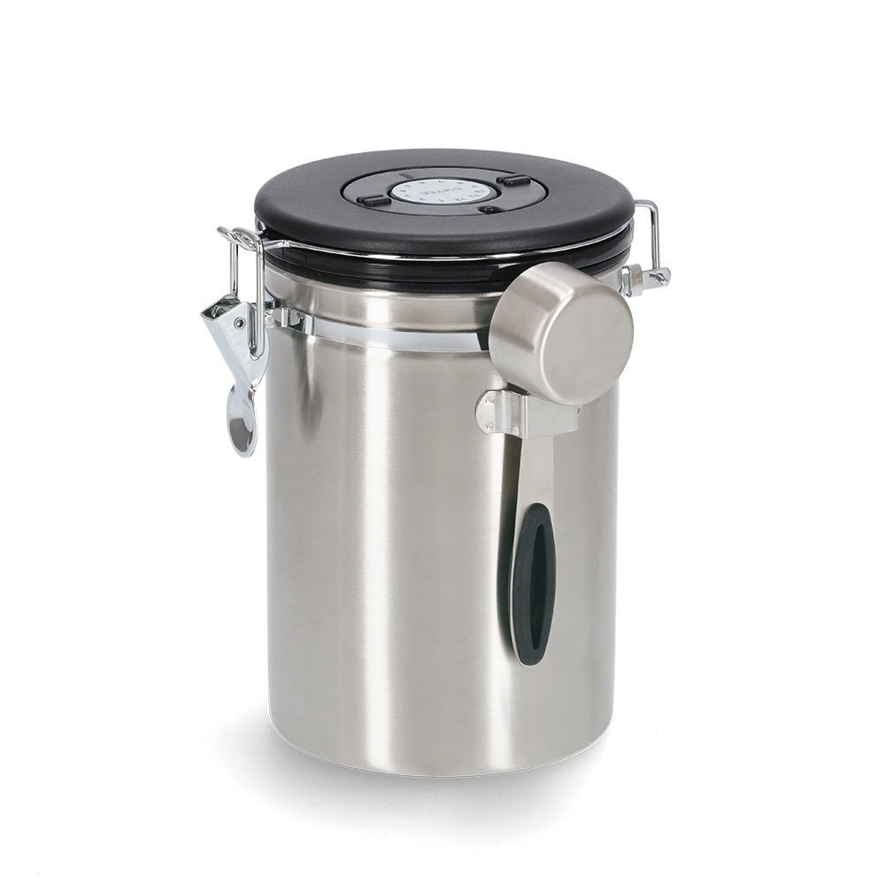 zeller-present-kaffeedose-1700-ml-edelstahl-mit-l-ffel image 1