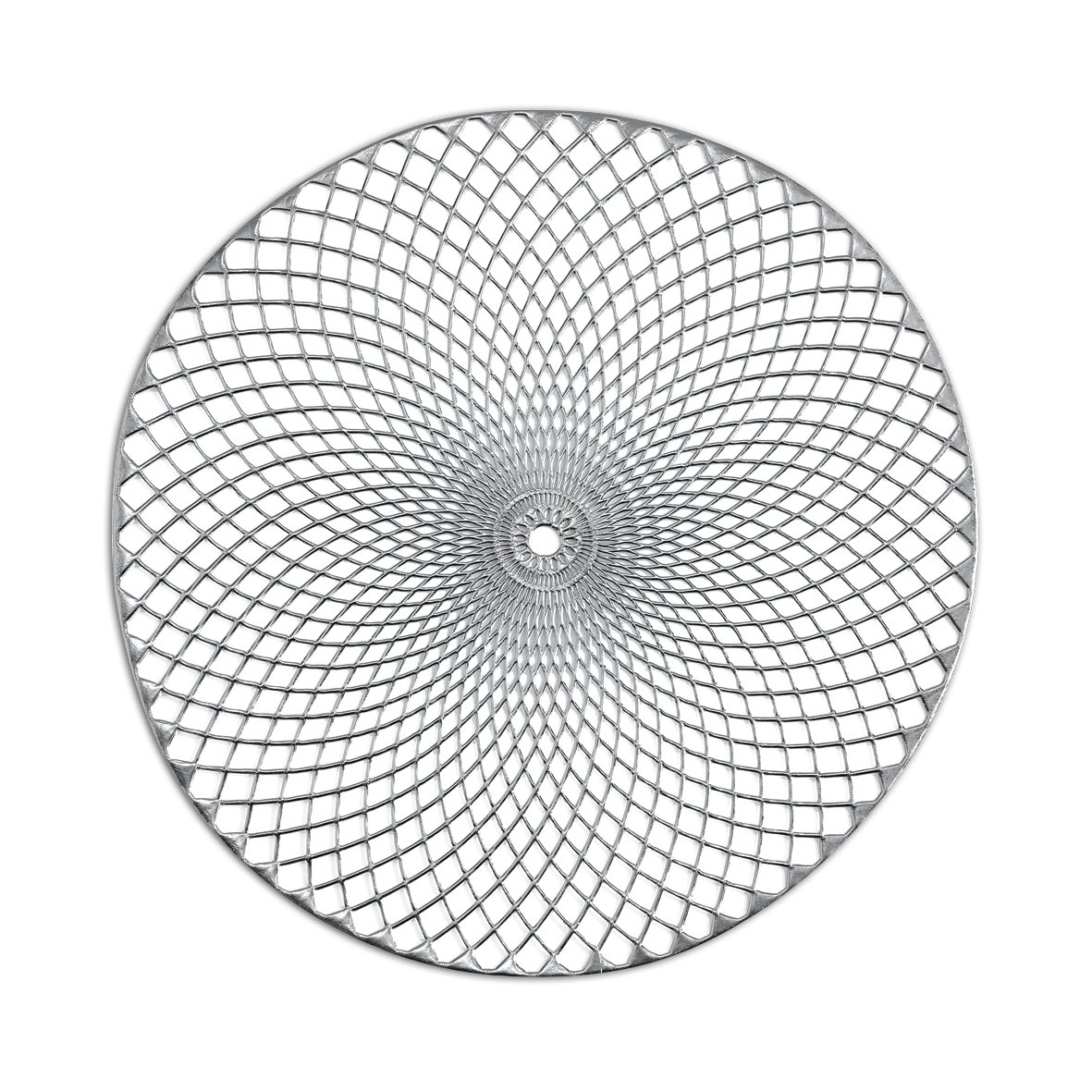 zeller-table-platzset-mandala-kunststoff-silber-abwischbar image 1