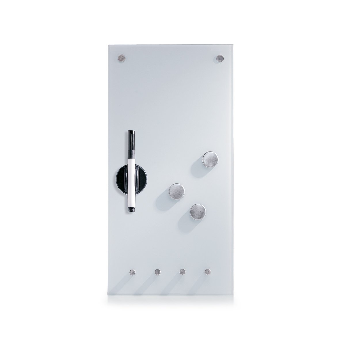 zeller-present-office-memoboard-glas-wei-mit-haken image 1