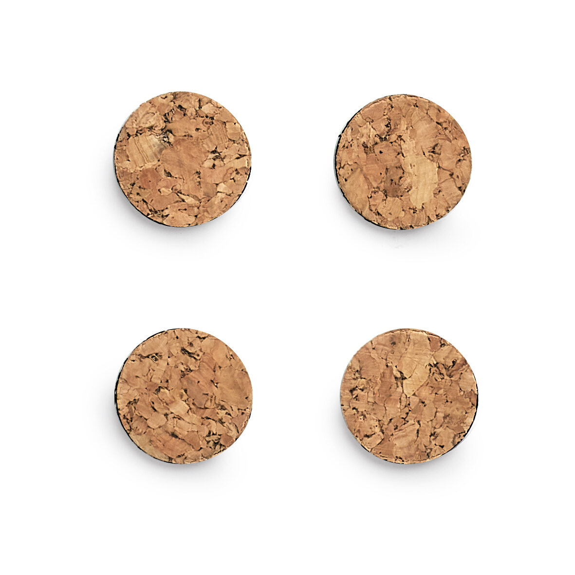 zeller-present-office-magnet-set-kork-4-tlg-rund image 1
