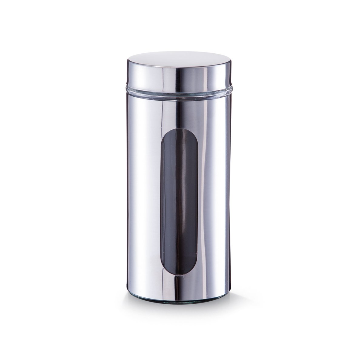 zeller-present-k-che-vorratsglas-1200-ml-edelstahldeckel image 1