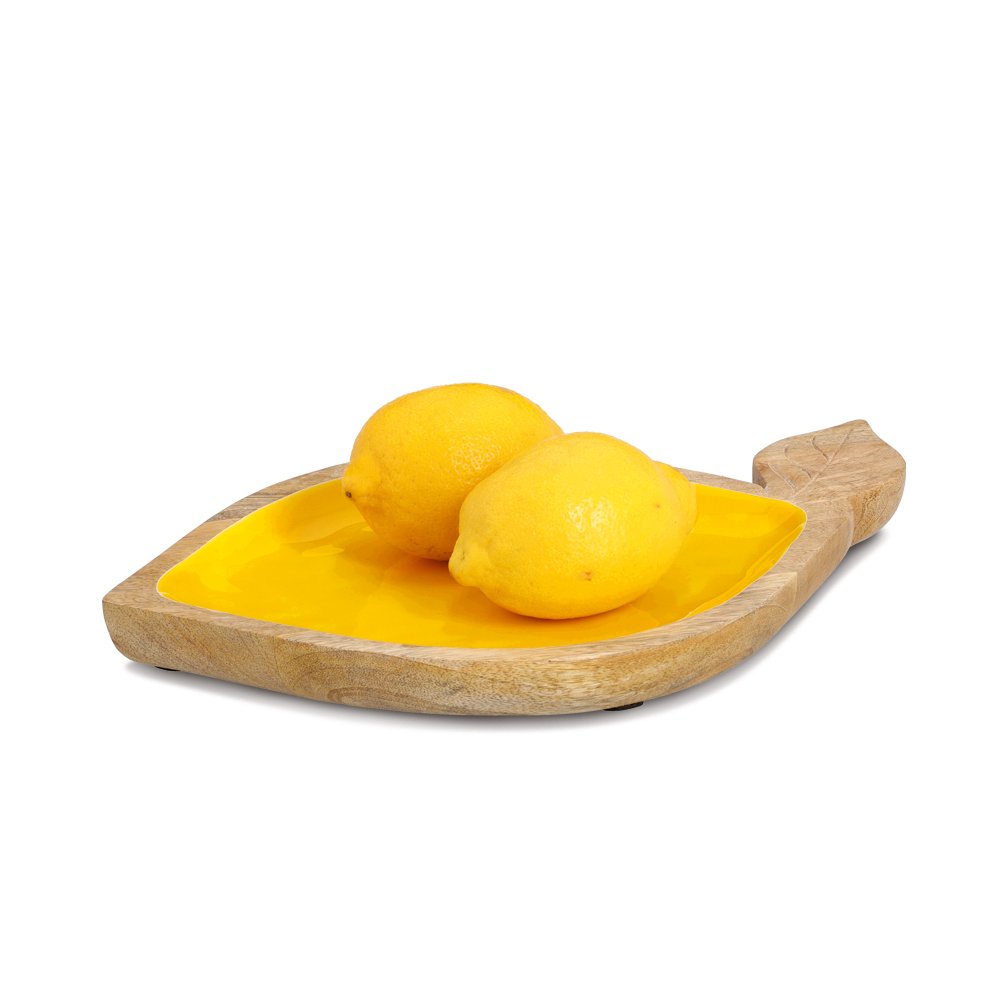 zeller-present-k-che-lemon-servierschale-mangoholz-gelb image 3