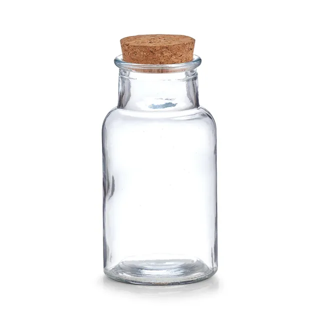 zeller-present-k-che-vorratsglas-korkdeckel-250-ml-gew-rzglas image 1