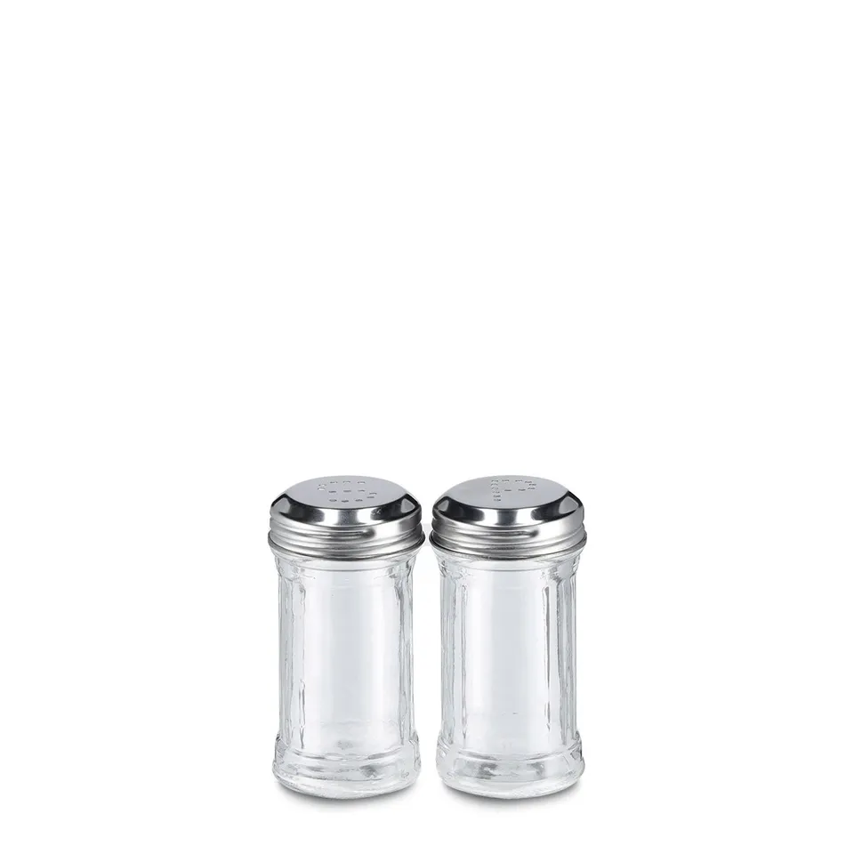 zeller-present-k-che-salz-pfefferstreuer-set-glas-2-tlg image 1