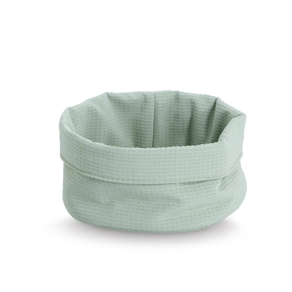 zeller-present-home-living-aufbewahrungskorb-waffelpiqu-mint-2 image 1
