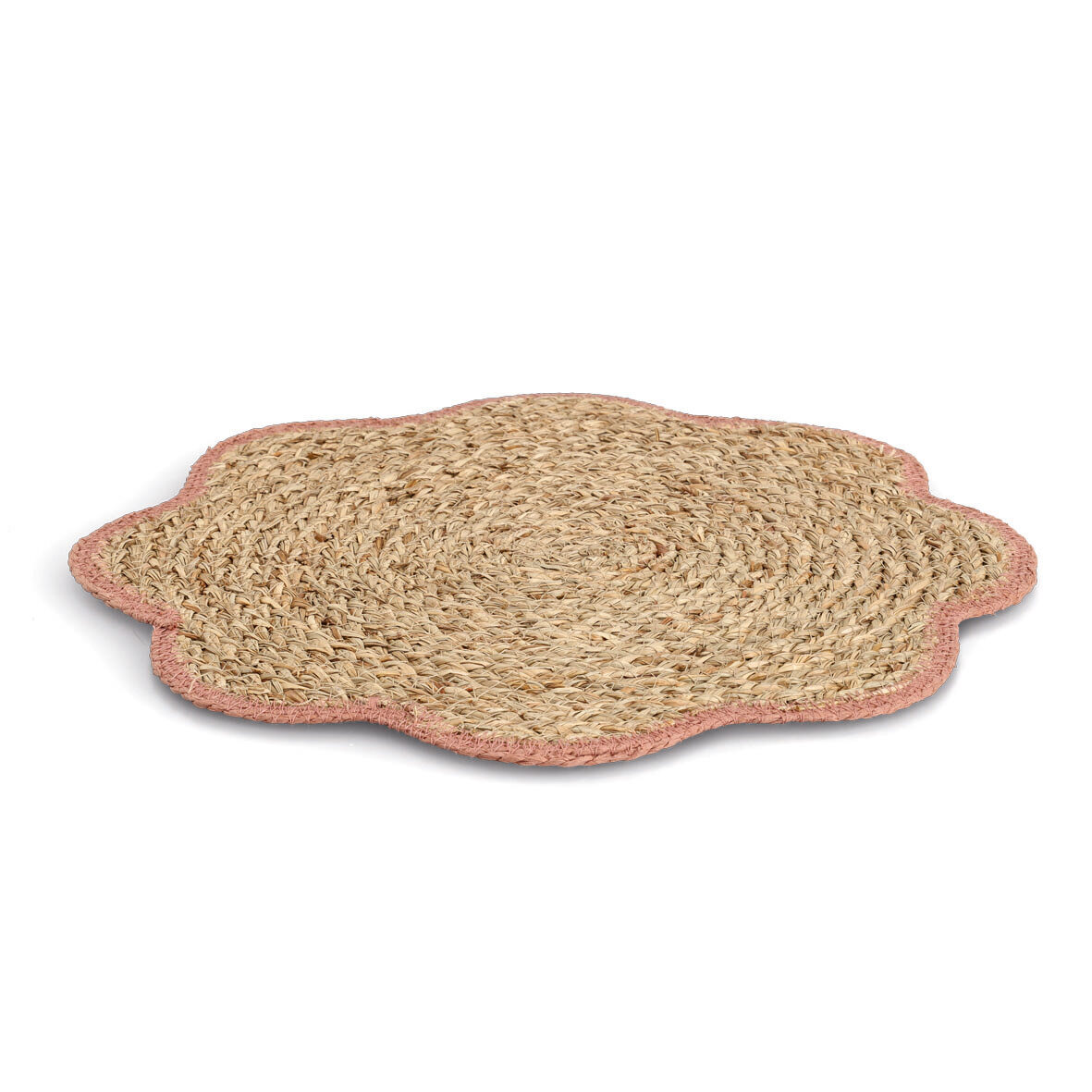 zeller-present-table-platzset-grasgeflecht-altrosa-bl-tenform image 3
