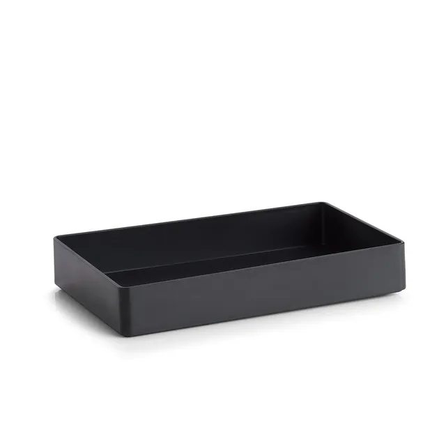 zeller-present-utensilien-organizer-kunststoff-schwarz-stapelbar image 1
