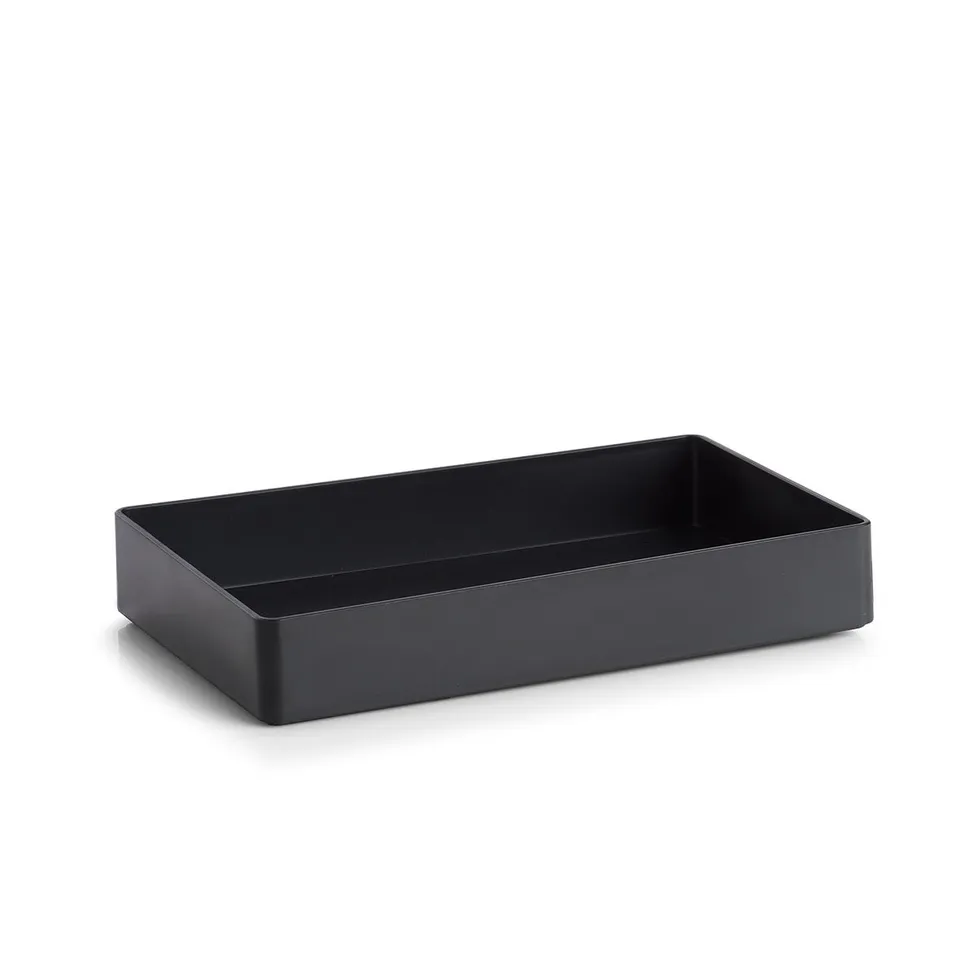 zeller-present-utensilien-organizer-kunststoff-schwarz-stapelbar image 1