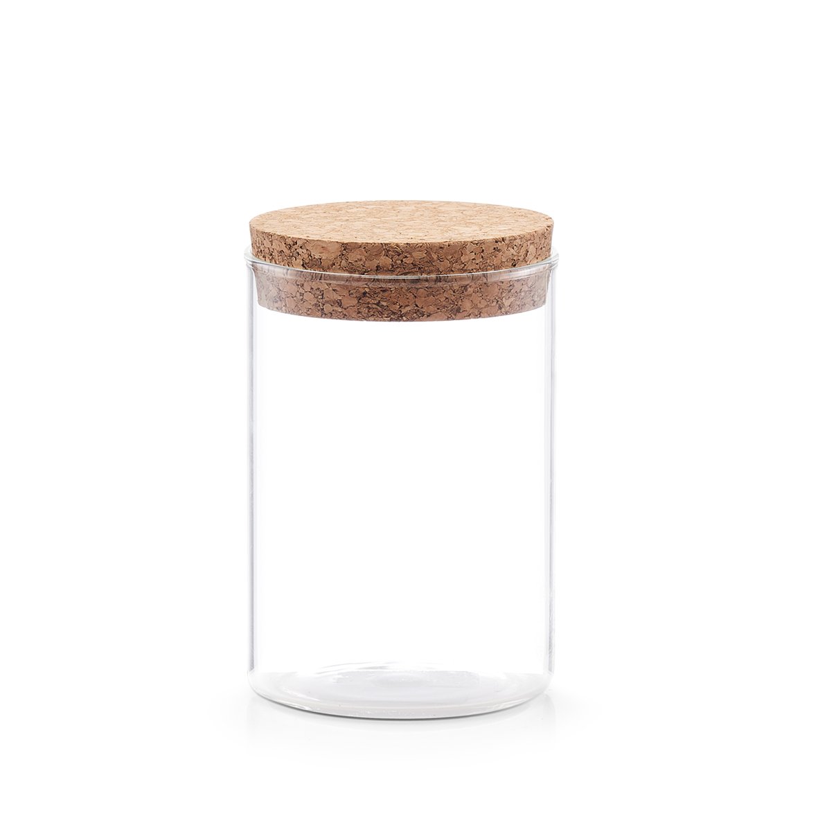 zeller-present-k-che-vorratsglas-korkdeckel-400-ml-glas image 1