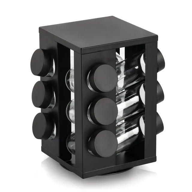 zeller-k-che-gew-rzrondell-12-gl-ser-90-ml-schwarz-metall image 1