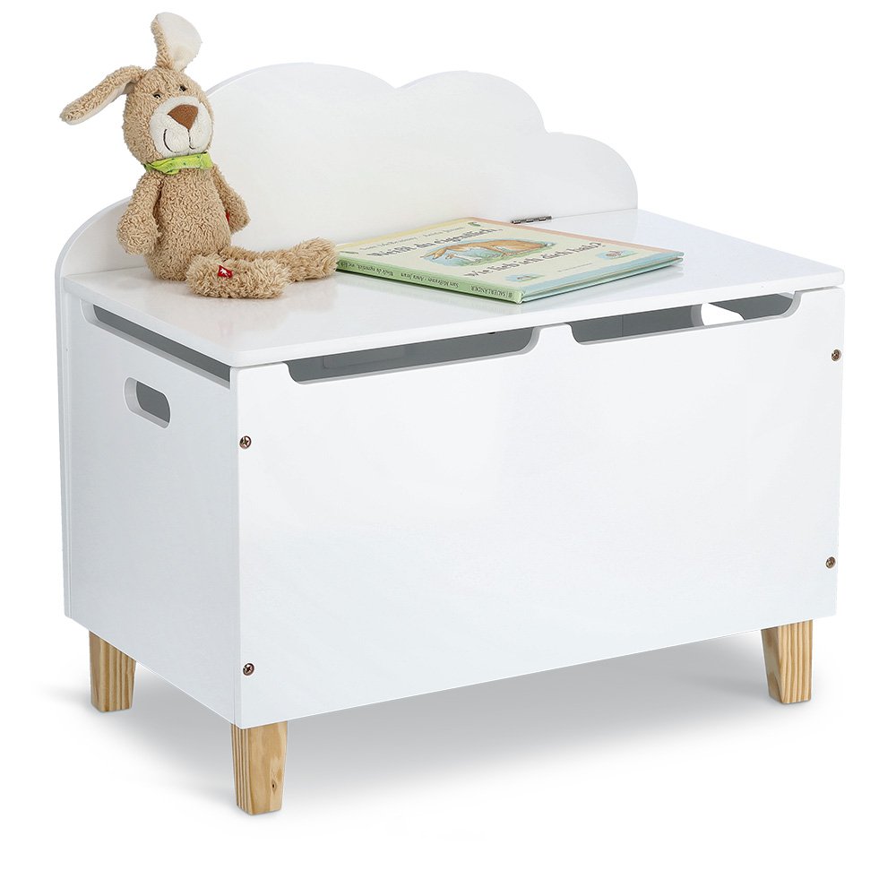 zeller-present-wolke-kinder-truhe-mdf-kiefer-wei-mit-deckel image 2